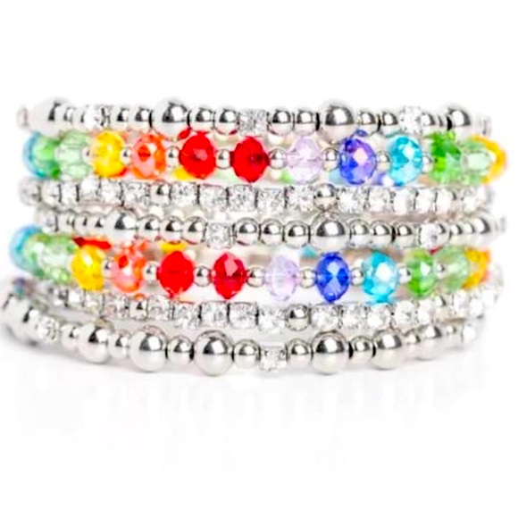 🧊💎🧊 “ICE KNOWING YOU” MULTI BRACELET ~ PAPARAZZI❗️STUNNING❗️🧊💎🧊 - Picture 2 of 5